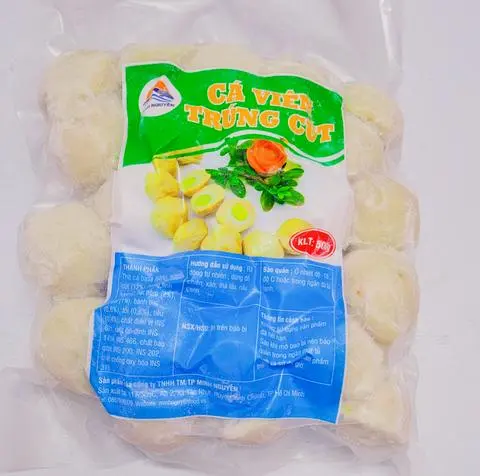 Hình ảnh Chả Cá Nhân Trứng Cút (25 Viên To) 500g Minh Nguyễn, Cá Viên Bọc Trứng Ngon