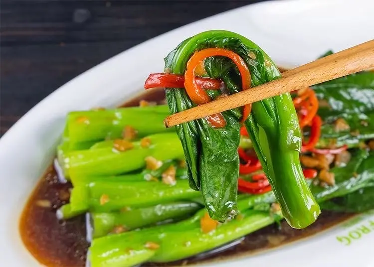 Hình ảnh 葱油广东菜心- cải ngồng sốt dầu hành