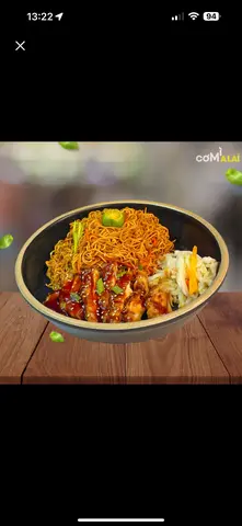 Hình ảnh Mì xào Mã Lai - Gà sốt Teriyaki + Trứng ốp la