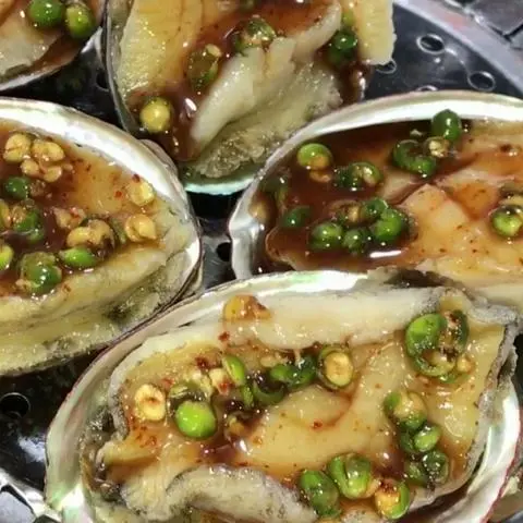 Hình ảnh bào ngư nướng tiêu xanh_1con