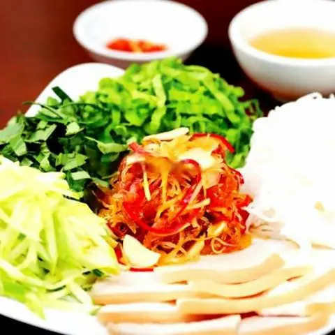 Hình ảnh Bún thịt luộc mắm thái