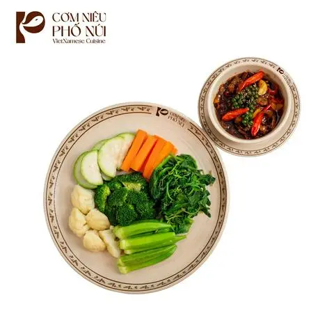 Hình ảnh Rau thập cẩm luộc kho quẹt