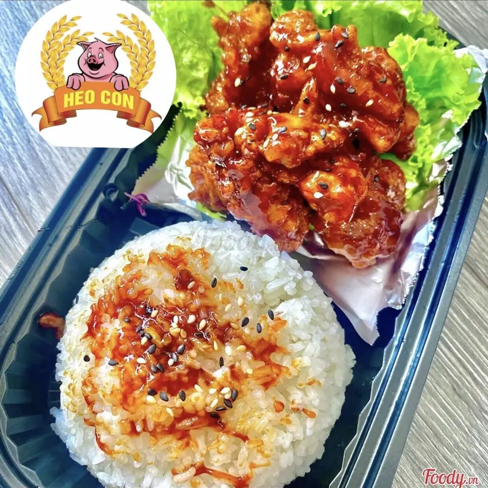 Hình ảnh CB: Cơm Gà Viên Sốt + Canh Rong Biển Thịt Bằm