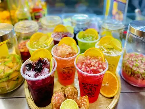 Hình ảnh Trà vải bưởi hồng L