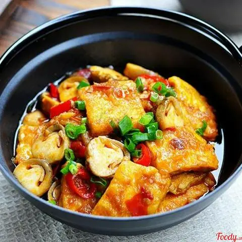 Hình ảnh Đậu hủ sốt chua cay