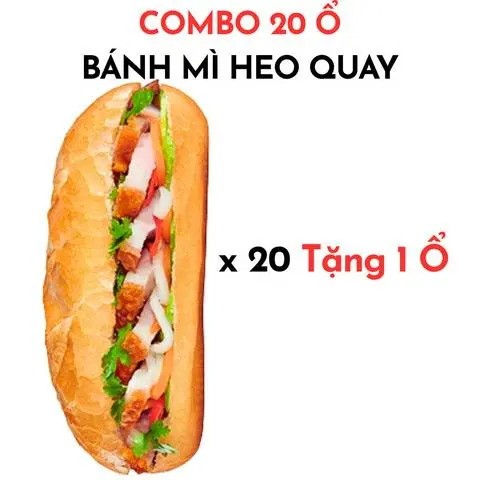 Hình ảnh *Combo Đại Phát* 20 ổ tặng 1 ổ Bánh mì Heo Quay
