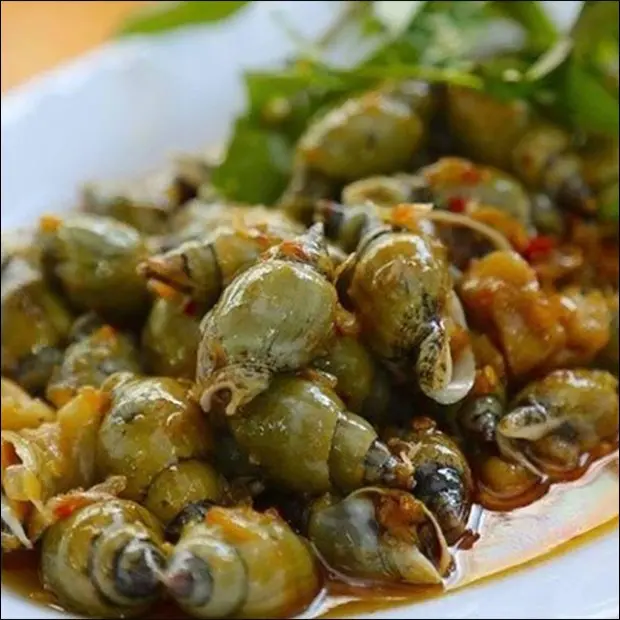 Hình ảnh cà na xào tỏi 