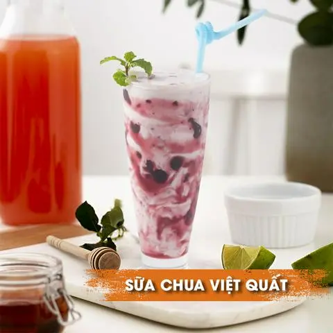 Hình ảnh Sữa Chua Đá Việt Quất