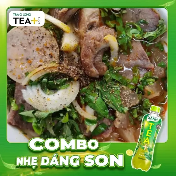 Hình ảnh Combo Bún chả nạm + Olong Xanh