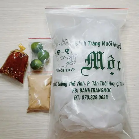 Hình ảnh Combo Bánh Tráng Muối Sate