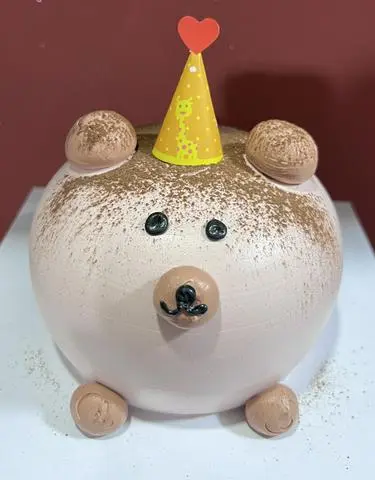 Hình ảnh bánh Kem gấu nâu 