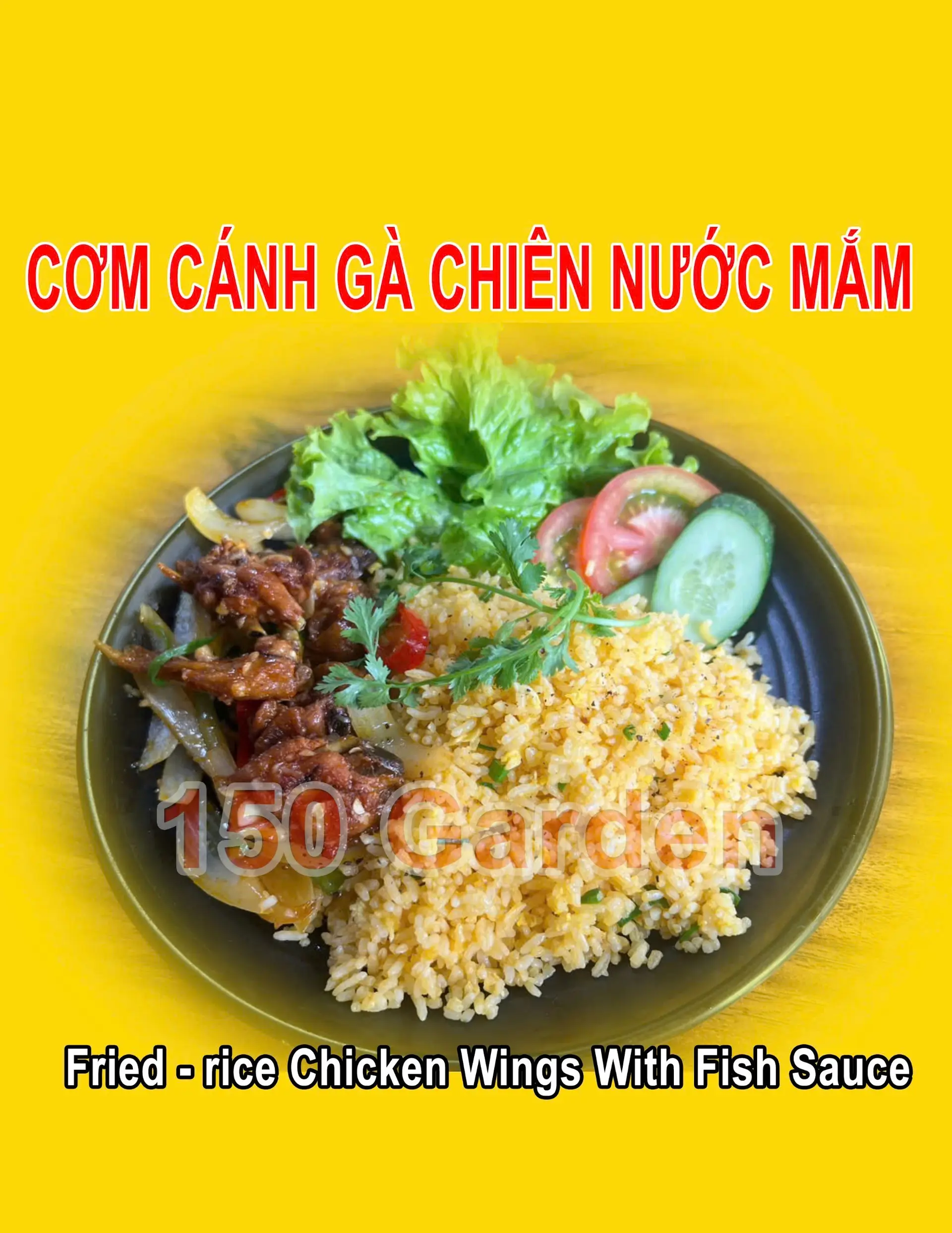 Hình ảnh Cơm cánh gà chiên nước mắm