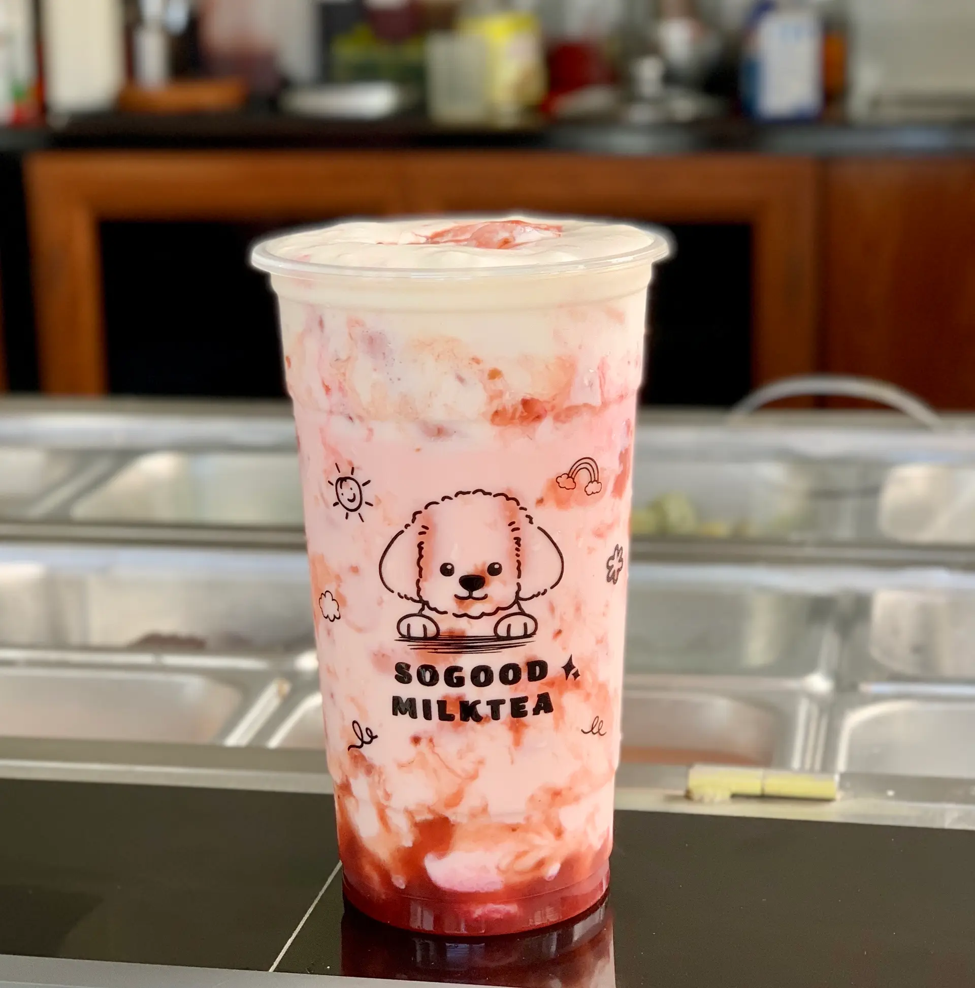 Hình ảnh Dâu tây latte