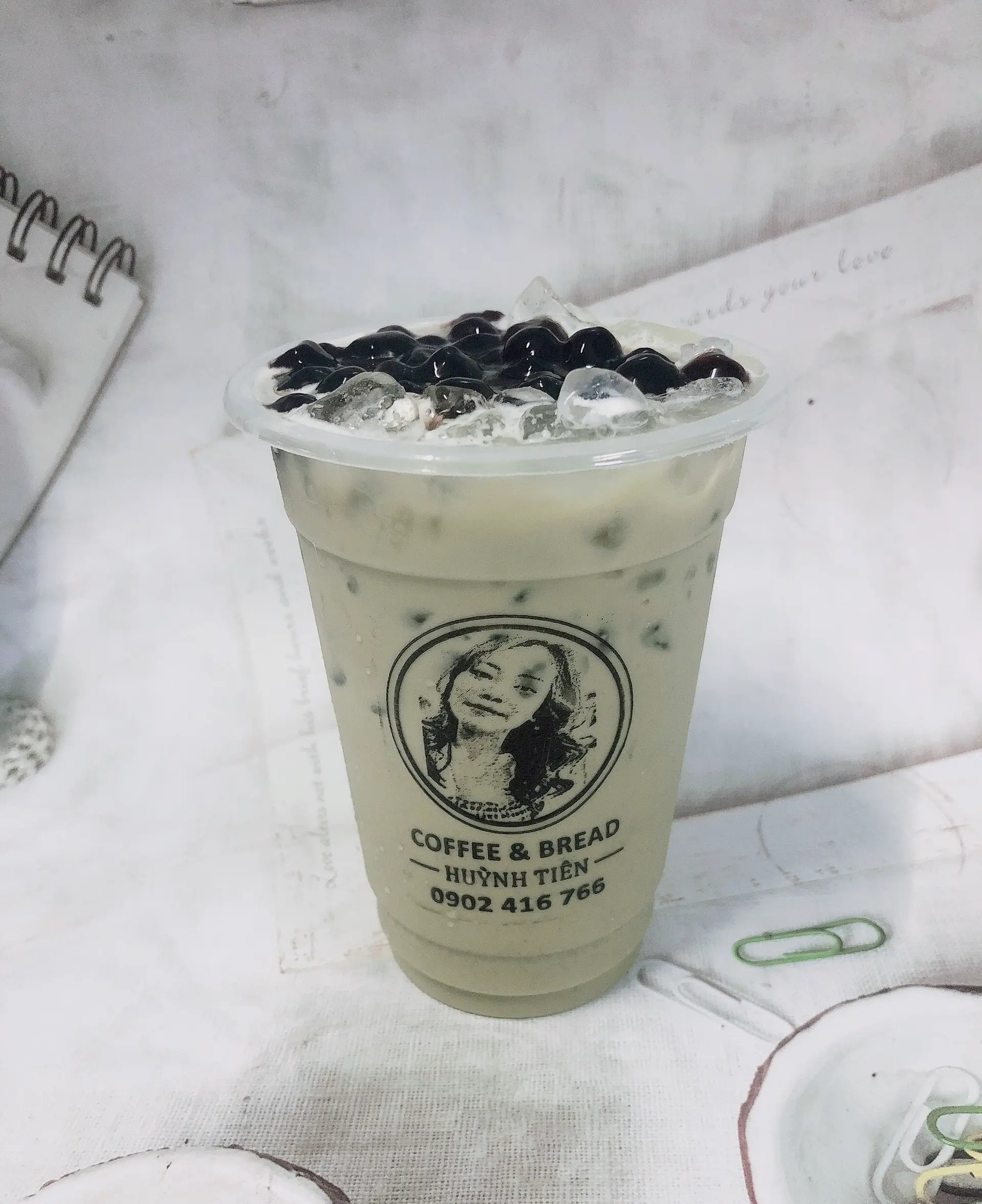 Hình ảnh Trà sữa matcha trân châu đen
