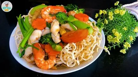 Hình ảnh Mì Xào Giòn Hải Sản 