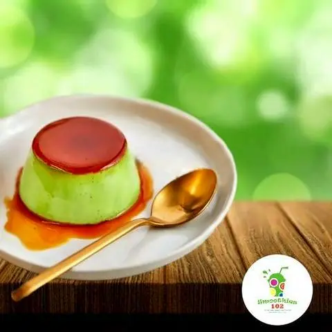 Hình ảnh Bánh flan trà xanh