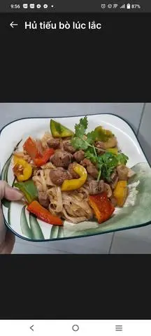 Hình ảnh Hủ tiếu xào bò lúc lắc 