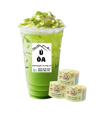 Hình ảnh Matcha sữa gấu kem muối