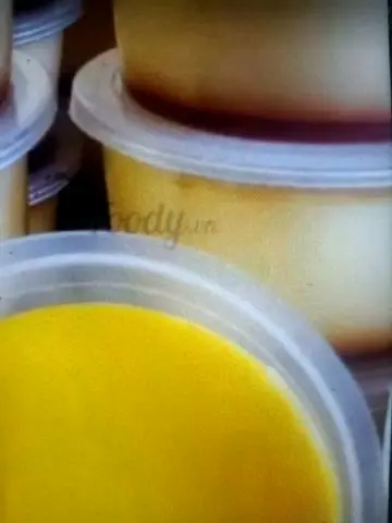 Hình ảnh trà sữa truyền thống 2 bánh flan 