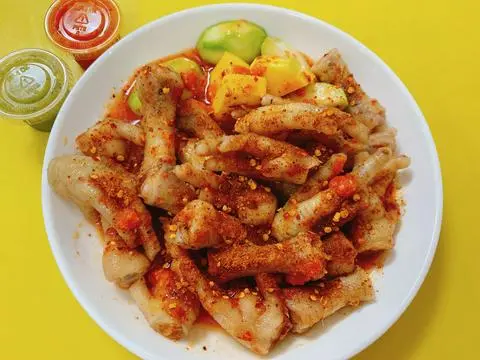 Hình ảnh Chân Gà Nguyên Xương Lắc Ớt Cay Tê (Xuyên Tiêu)