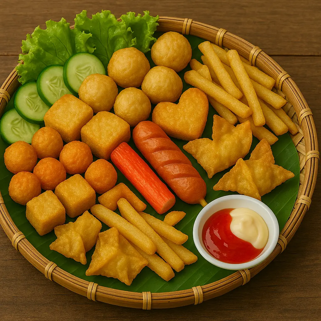 Hình ảnh  Cá viên chiên thập cẩm nhỏ