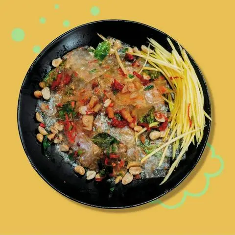 Hình ảnh Bánh tráng trộn topping