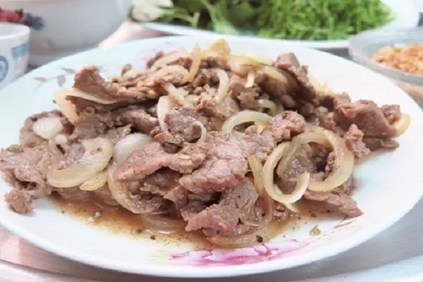 Hình ảnh Cơm chiên bò xào + Trà tắc