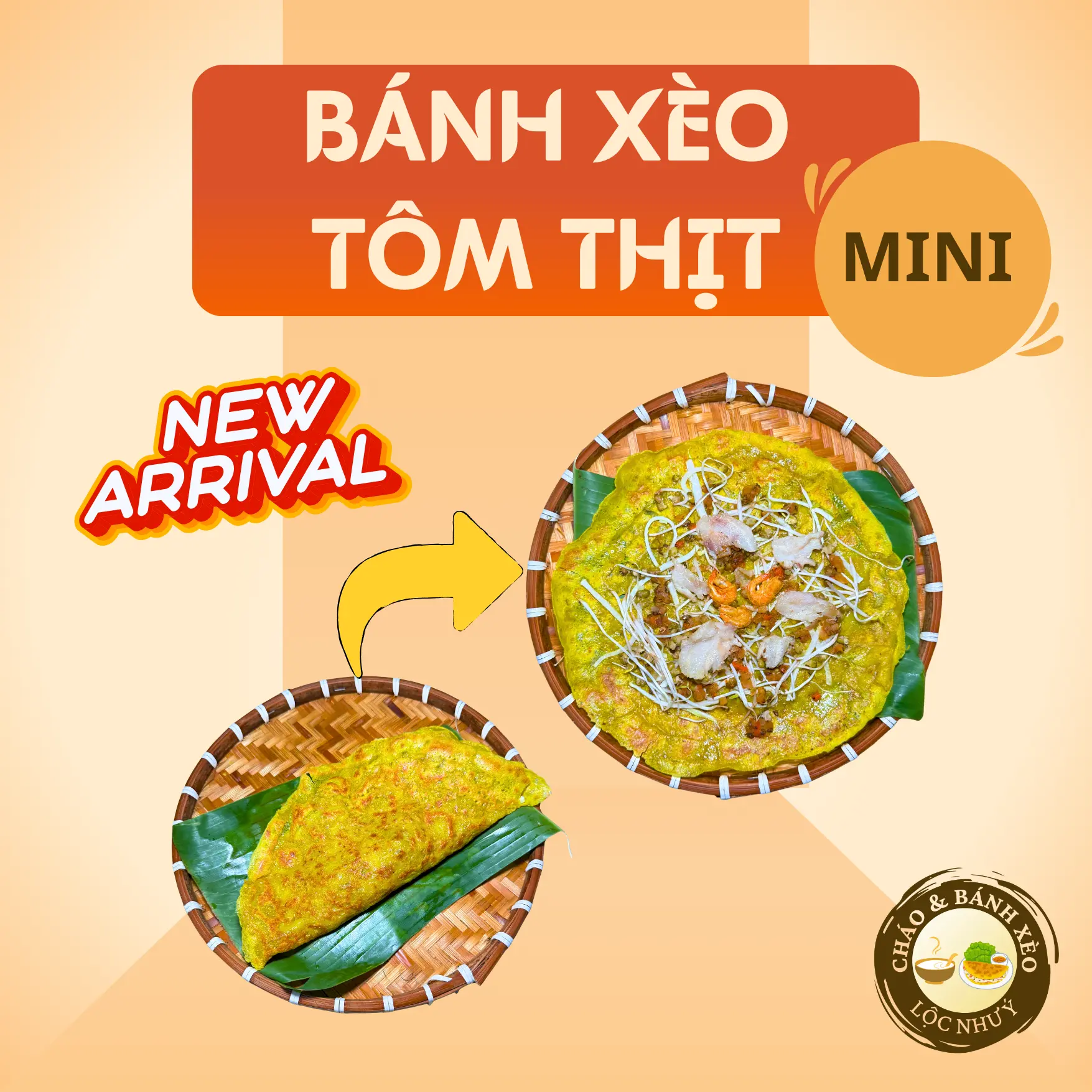 Hình ảnh Bánh Xèo Tôm Thịt Mini