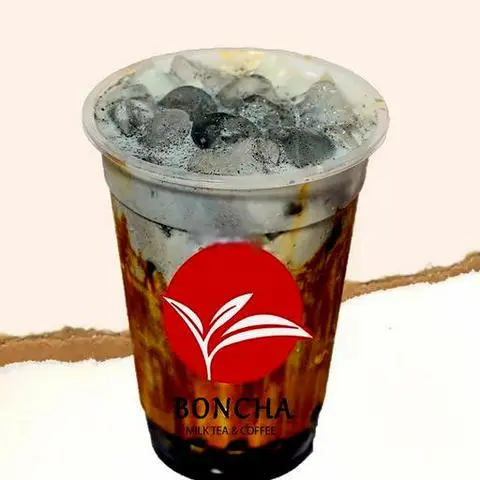 Hình ảnh Sữa tươi trân châu than tre