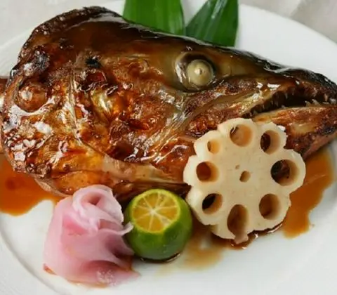 Hình ảnh Đầu cá hồi sốt teri
