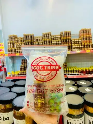 Hình ảnh Bánh tráng muối nhuyễn khô bò cao cấp