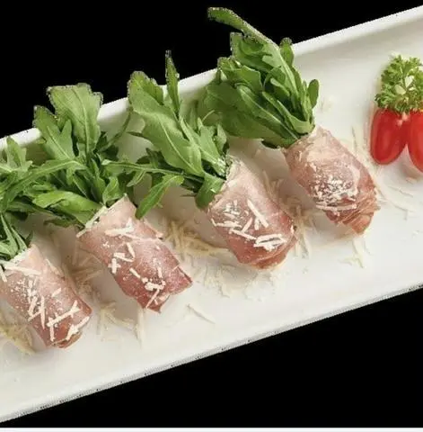 Hình ảnh PARMA HAM ROLLS (THỊT HEO MUỐI KIỂU Ý CUỘN LÁ ROCKET)