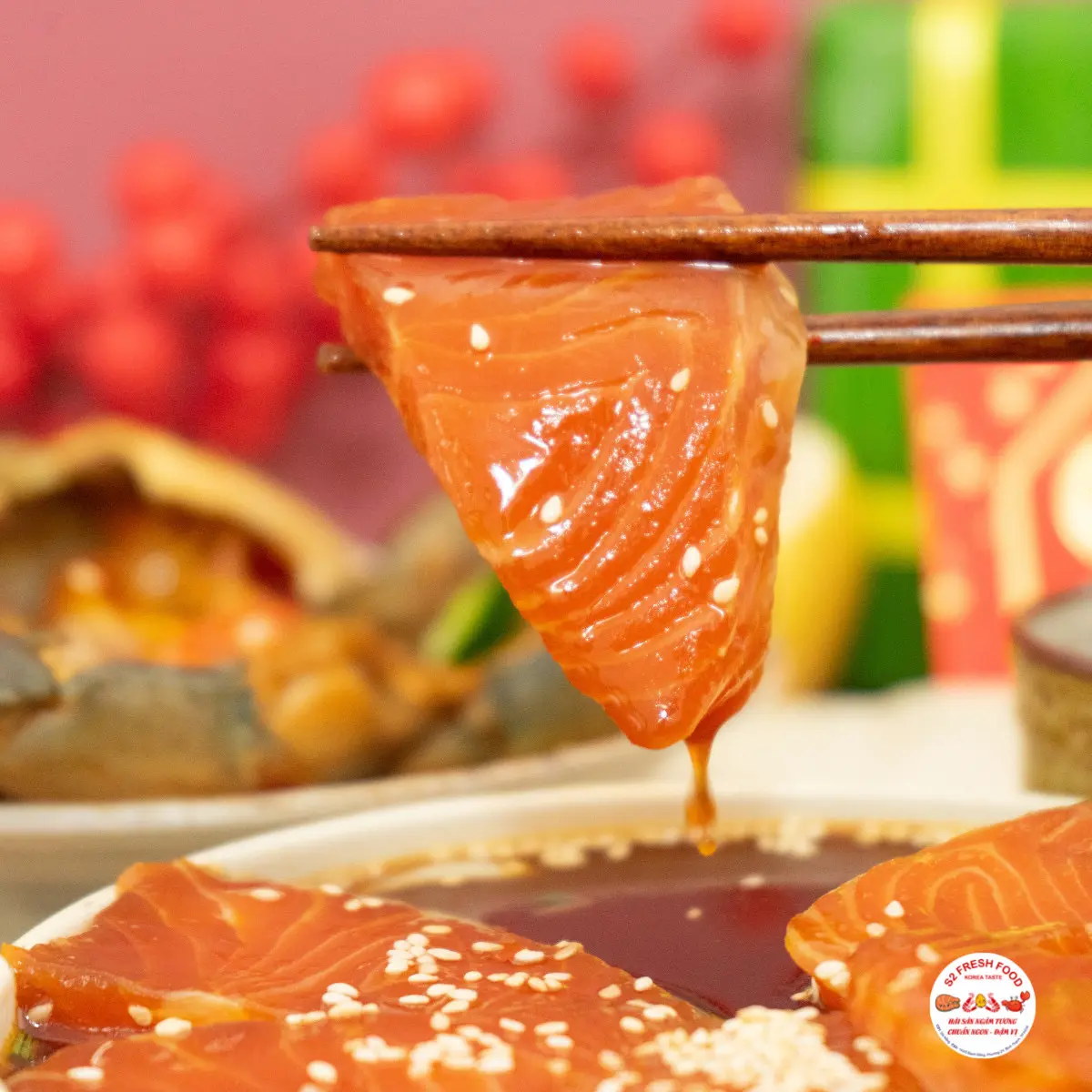 Hình ảnh CÁ HỒI NAUY NGÂM TƯƠNG - HỘP 200gr