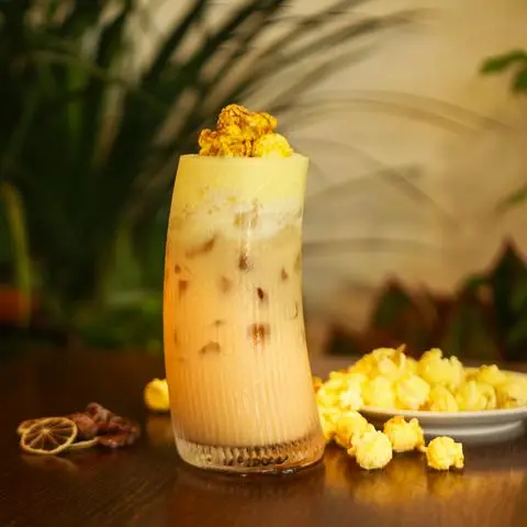Hình ảnh Trà sữa bỏng ngô