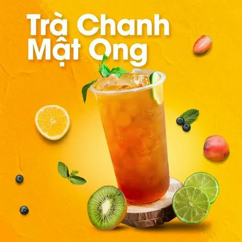 Hình ảnh Trà Chanh Mật Ong + Trân Châu Trắng - Size L