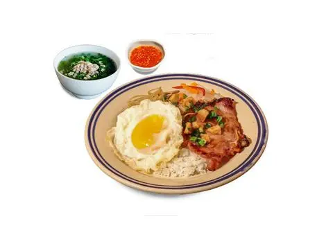 Hình ảnh Cơm Tấm Sườn + Bì + Trứng