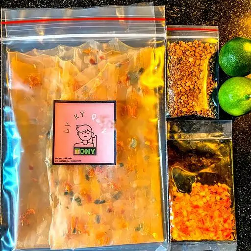 Hình ảnh Bánh tráng siêu cay dẻo tôm
