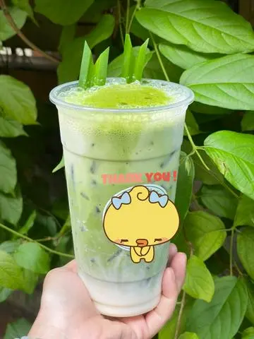 Hình ảnh Matcha Latte sữa gấu