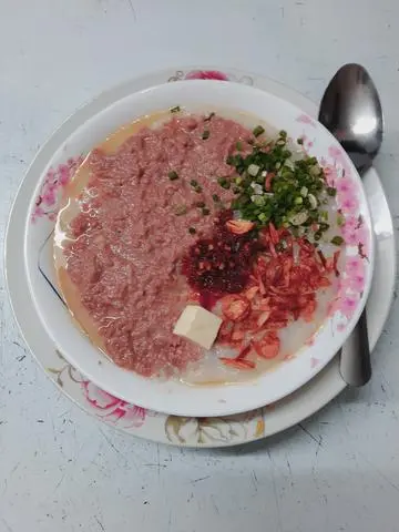 Hình ảnh Cháo thịt bằm phômai  - Tặng Quẩy