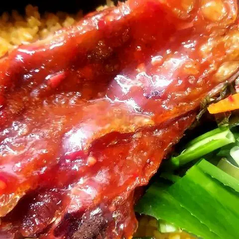 Hình ảnh Cơm chiên gà sốt thái