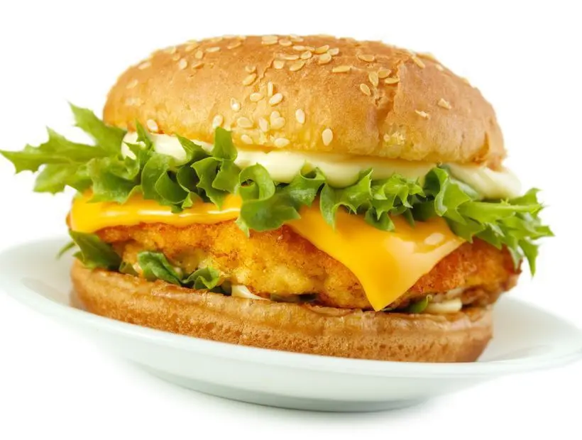 Hình ảnh Hamburger Gà Phô Mai big