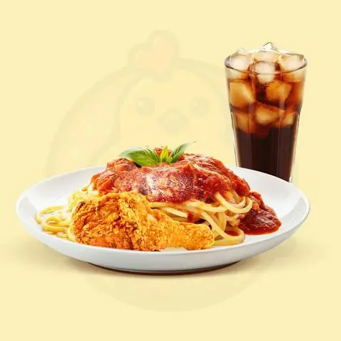 Hình ảnh Combo Mỳ Ý Đùi Gà Giòn