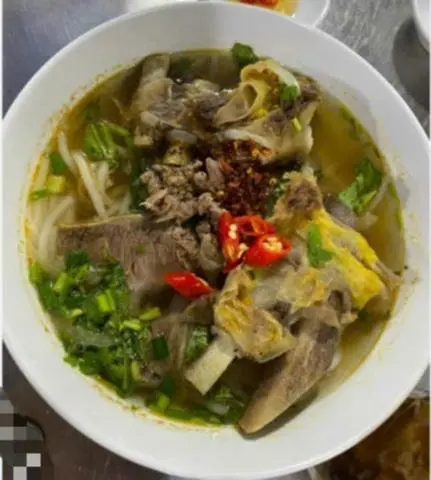 Hình ảnh bún bò sườn, nạm