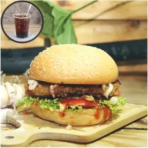 Hình ảnh Combo hamburger bò - tôm - 1 ly coca