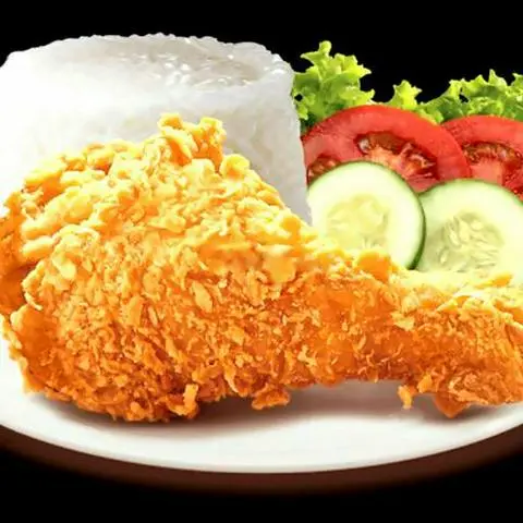 Hình ảnh Cơm gà rán mắm tỏi