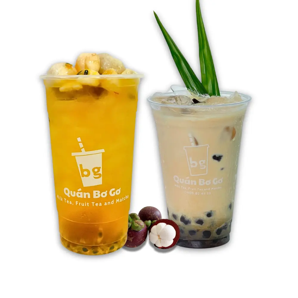 Hình ảnh Combo 1 Trà Măng Cụt Chanh Dây (L)+ 1 Trà Sữa Truyền Thống Trân Châu 3Q (L)