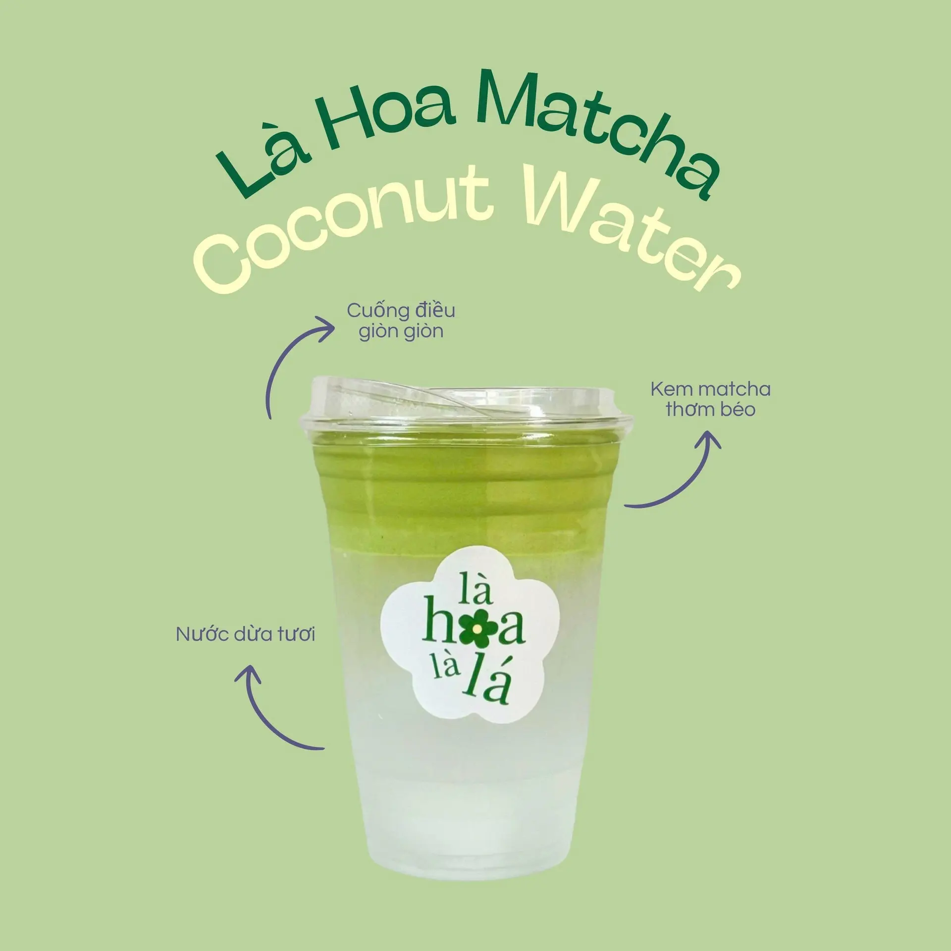 Hình ảnh Là Hoa Matcha Dừa Tươi
