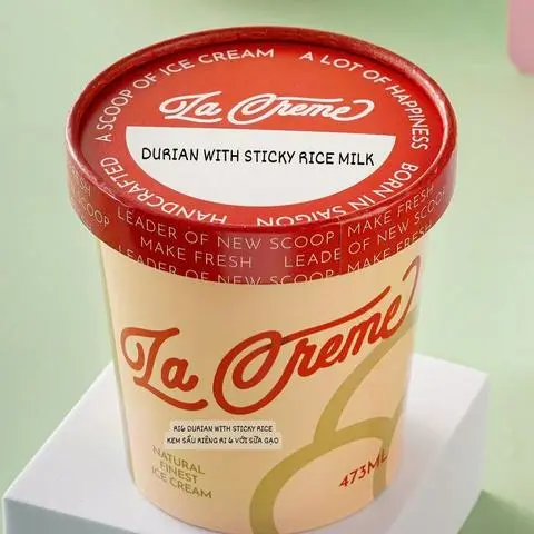 Hình ảnh Kem Sầu Riêng Sữa Gạo - Hộp 473ml