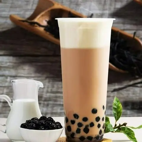 Hình ảnh trà sữa kem cheese + trân châu đen 