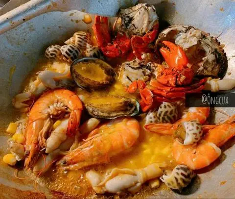 Hình ảnh mix 6 loại hải sản 